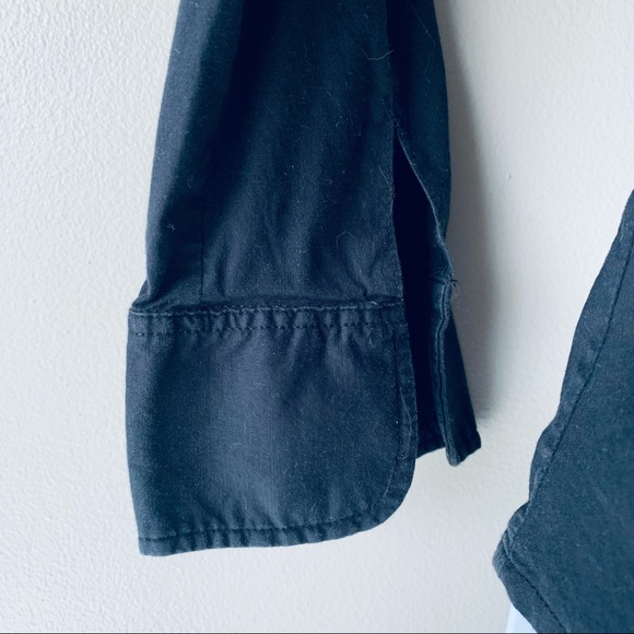 🇫🇷 KOOKAÏ vintage hooked black cotton shirt size FR38 - Picture 5 of 9